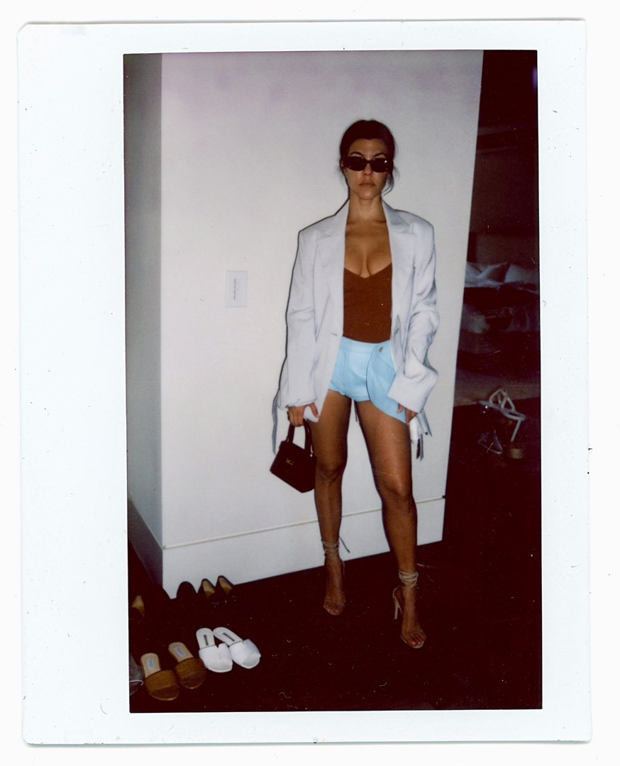 Kourtney Kardashian wearing Jacquemus