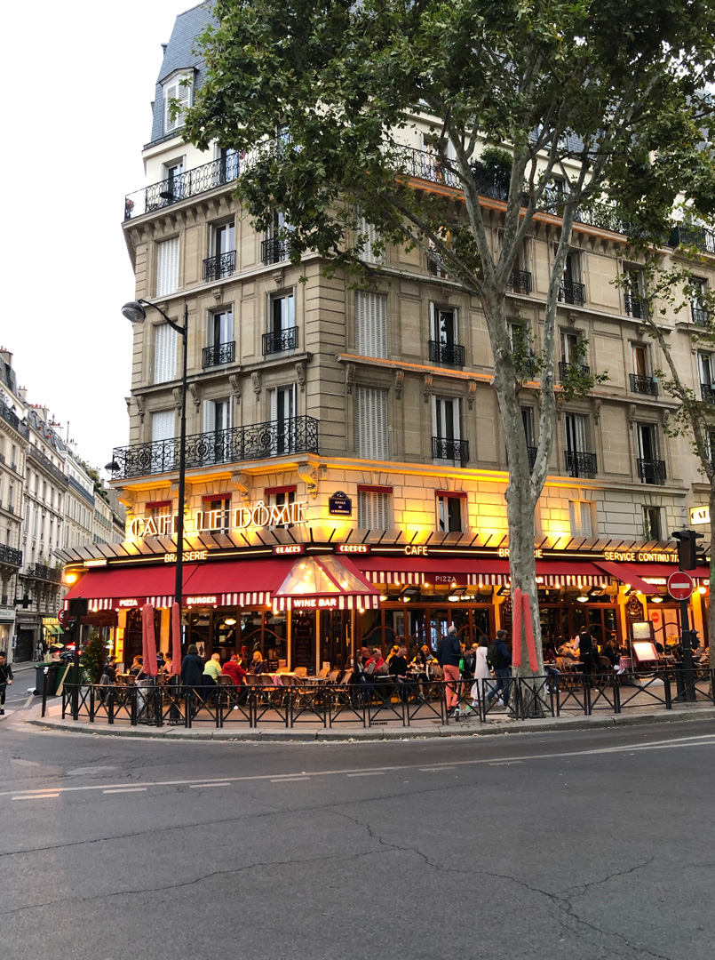 corner cafe bar in paris