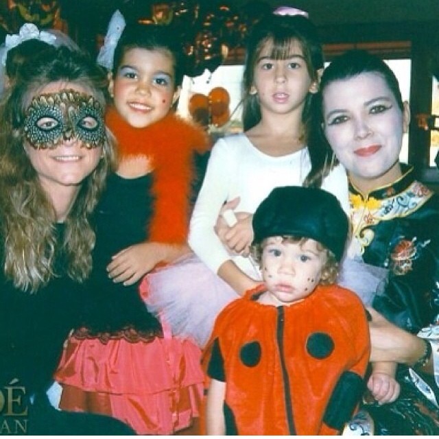 Kourtney Kardashian as child halloween costume