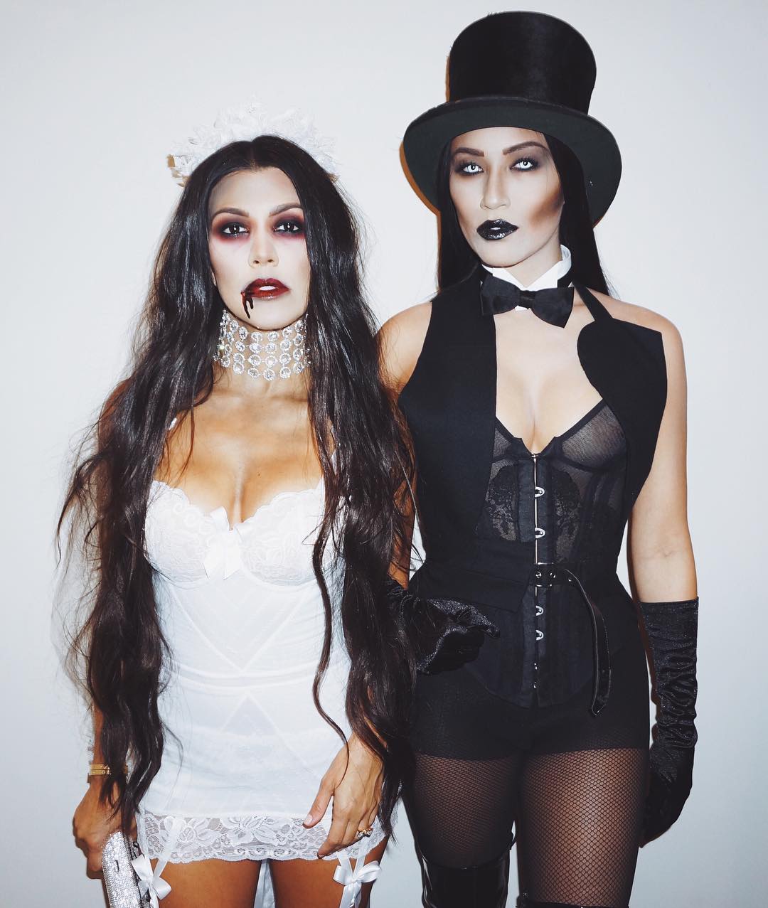Kourtney Kardashian and Steph Shep on Halloween