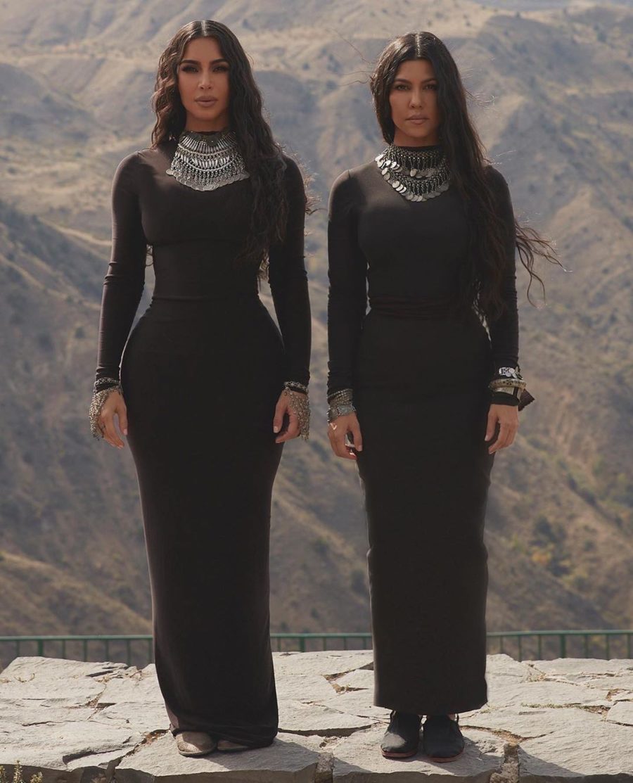 kourtney and kim kardashian in armenia