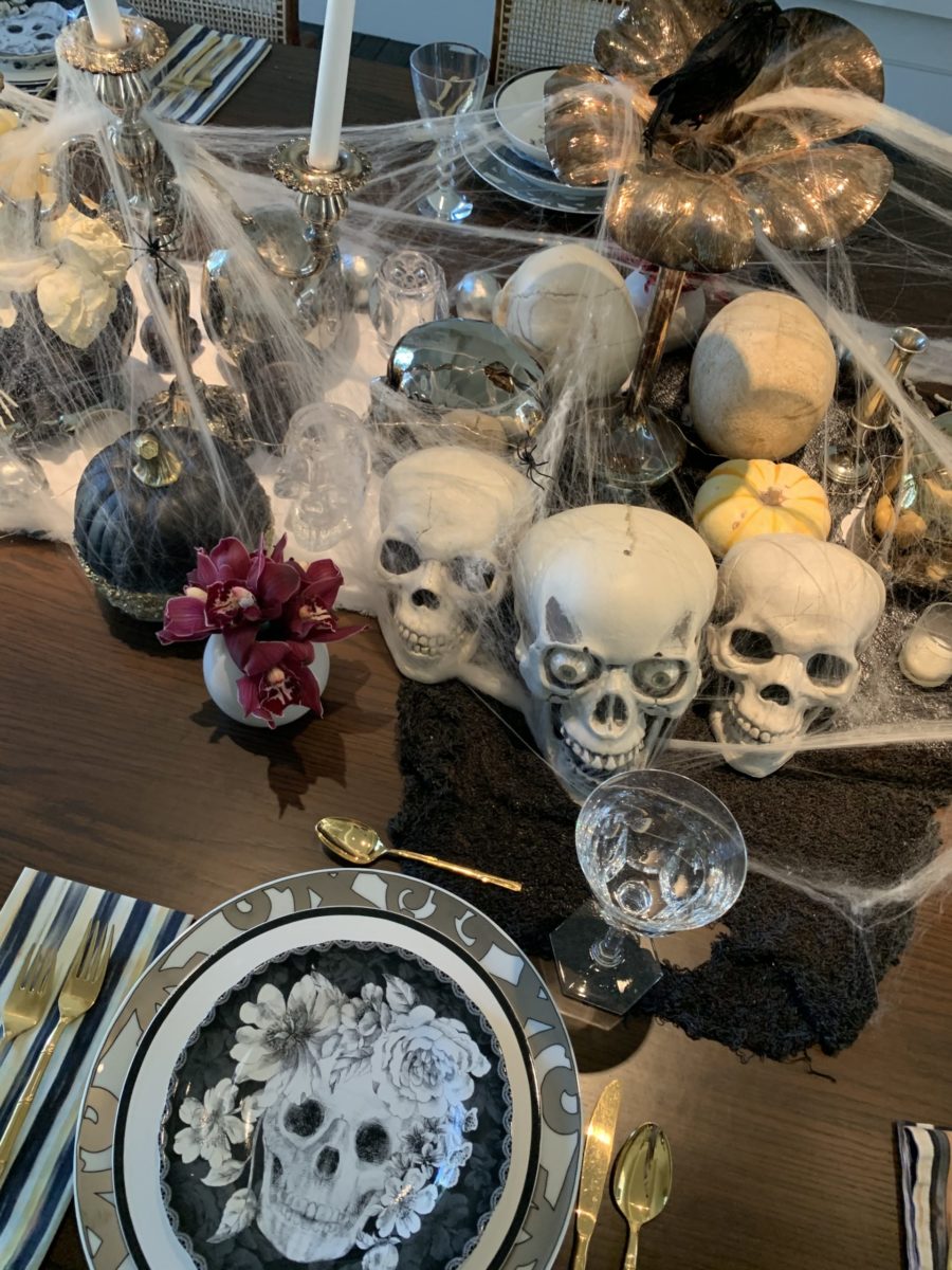 Kourtney Kardashian Halloween table decor 2020