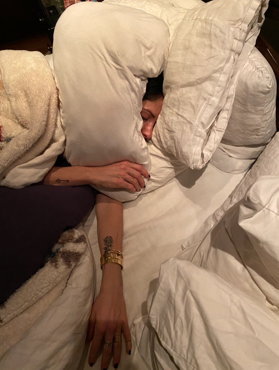 Sam Hyatt sleep crown pillow