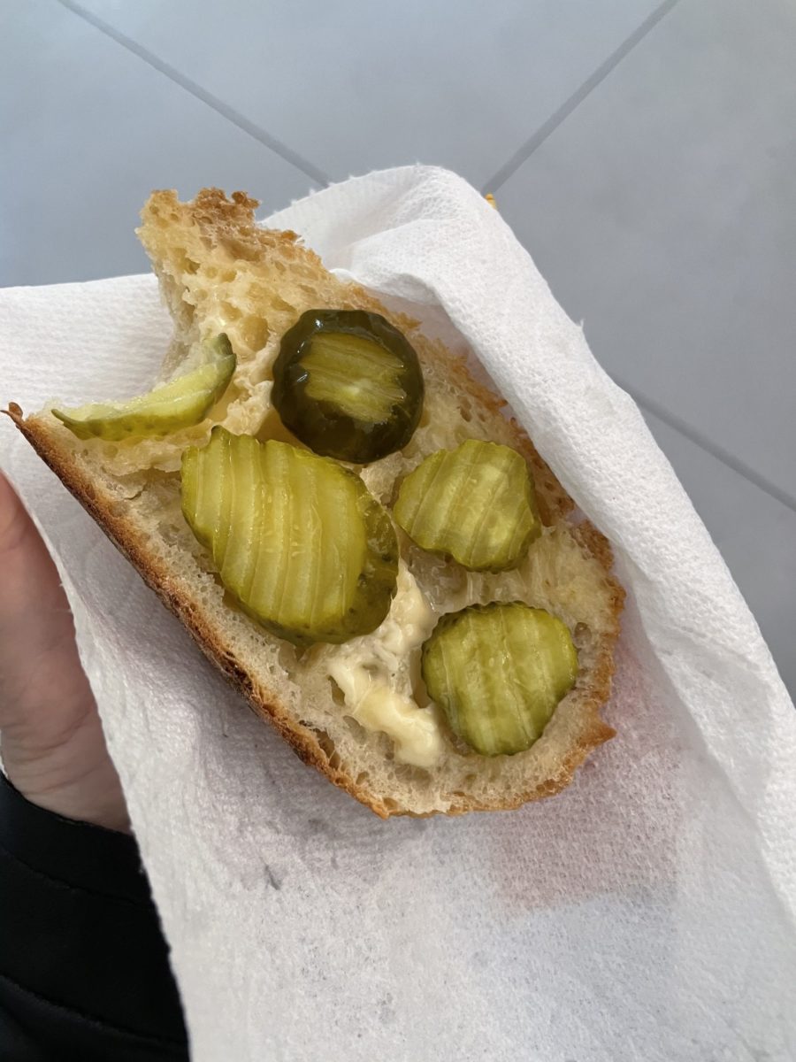 Pickles on Bread
