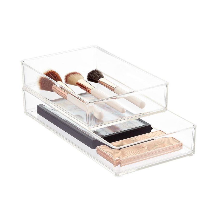 The Container Store Acrylic Stackable Drawer Organizers ($4)
