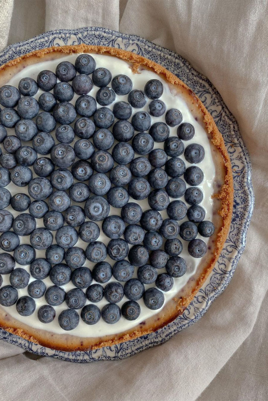 Pastry with blueberries