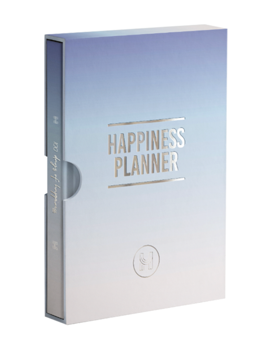 The Happiness Planner 100-Day Happiness Planner in Blue and White $30