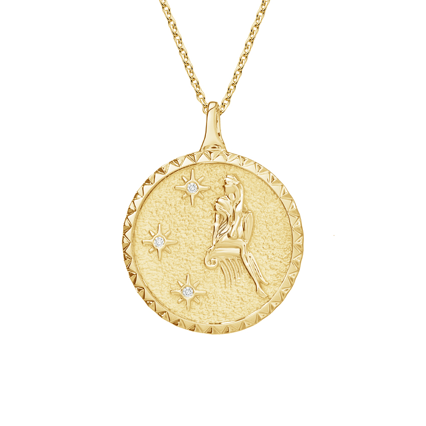 Brilliant Earth Zodiac Medallion Necklace $990