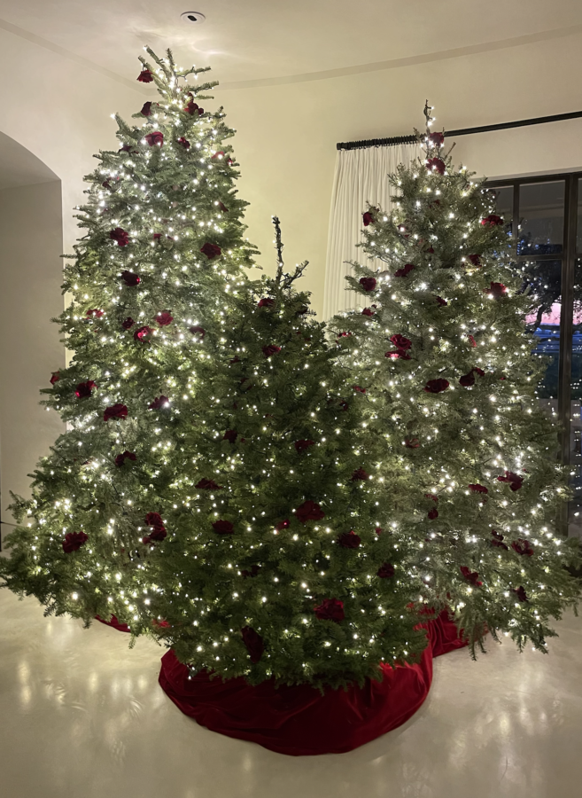 Kourtney Kardashian Christmas decor 2021 trees