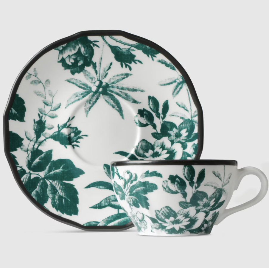 Gucci Herbarium Teacup and Saucer (Double Set $410)