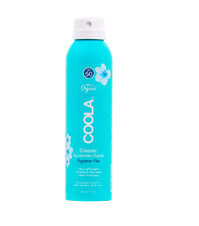 Coola Classic Body Organic Sunscreen Spray SPF 50 $25      