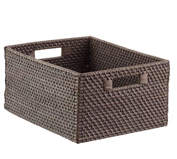 The Container Store Large Rattan Bin $35