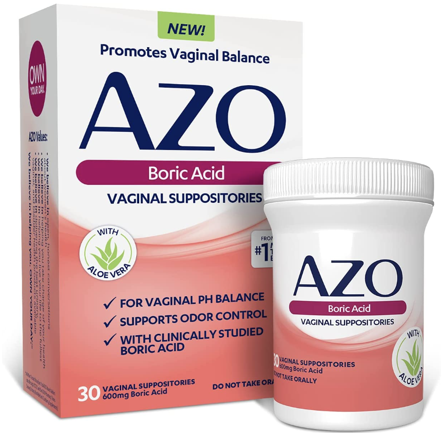 Azo Boric Acid Vaginal Suppositories $19