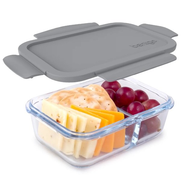 Glass Snack Container $15