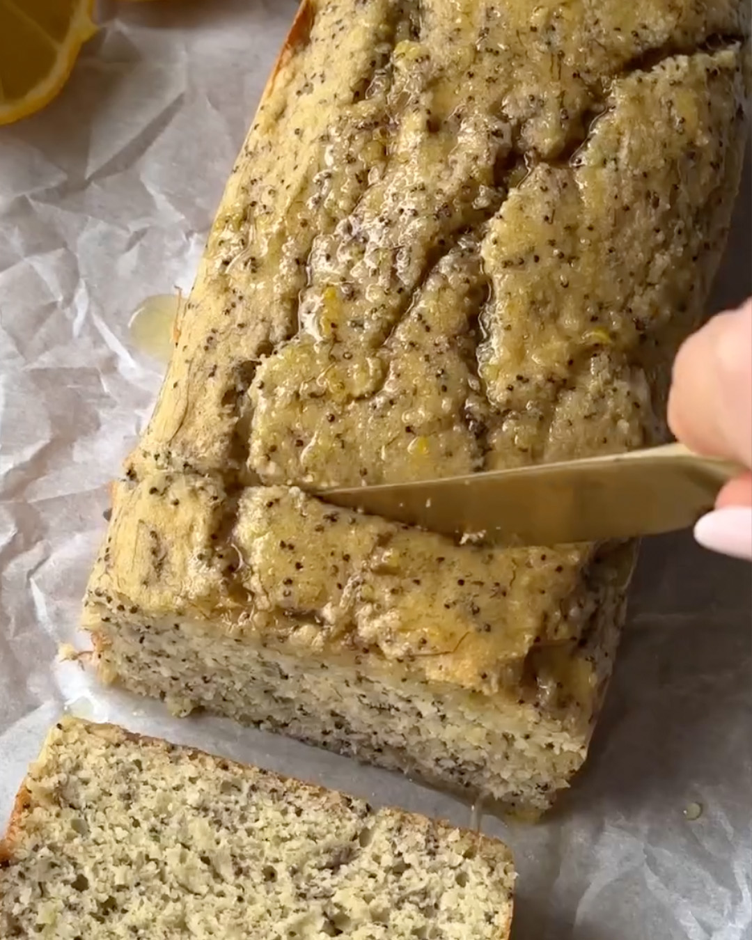 Lemon Poppyseed Banana Bread-1