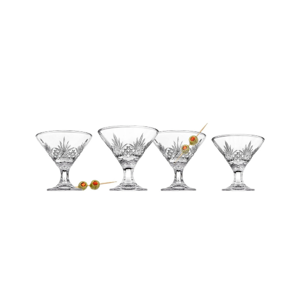 Shop Godinger Silver Art Co. Dublin Crystal Martini Glass (Set of 4)