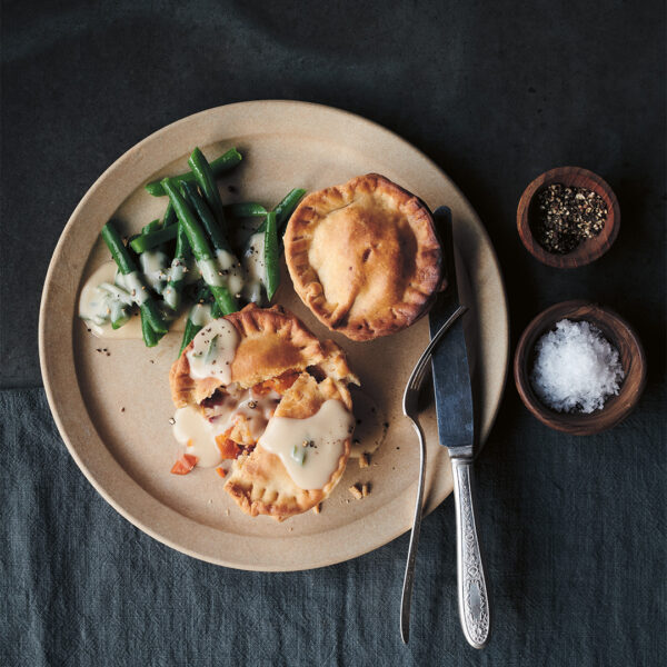 Pamela Anderson’s Harvest Veggie Pot Pies