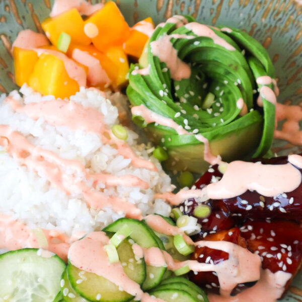 The Best Teriyaki Salmon Bowl