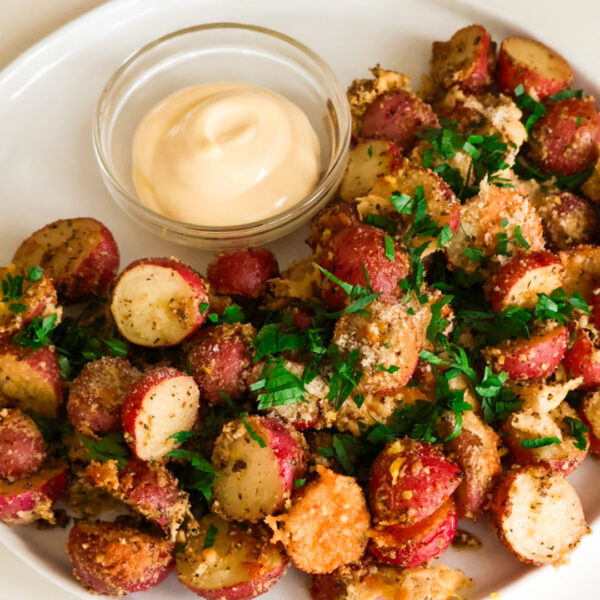 Crispy Lemon Parmesan Potatoes