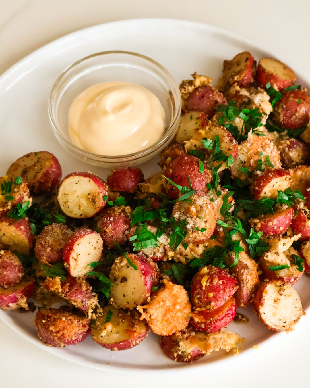 Crispy Lemon Parmesan Potatoes