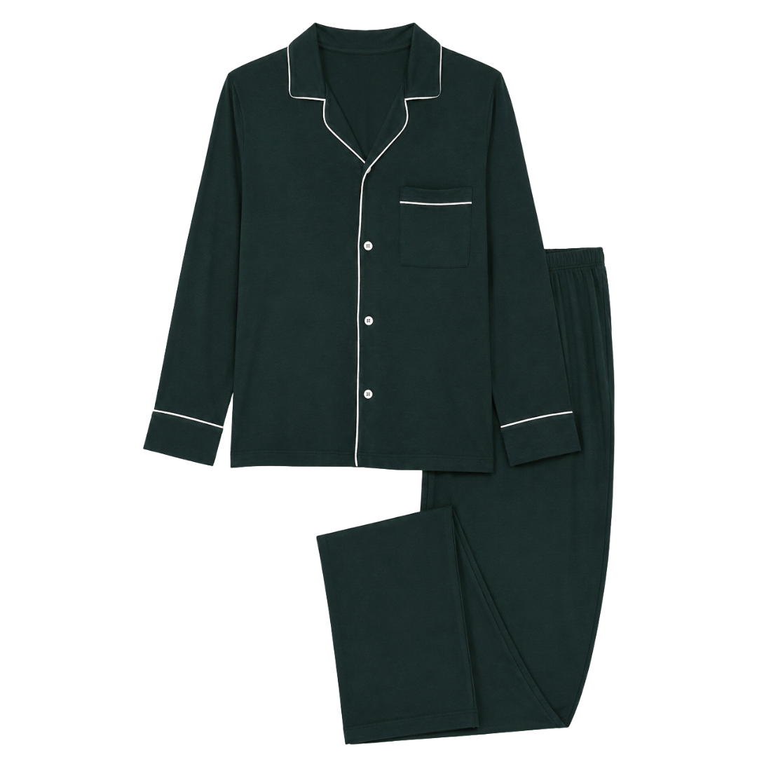 Shop Eberjey William TENCEL Modal Long PJ Set