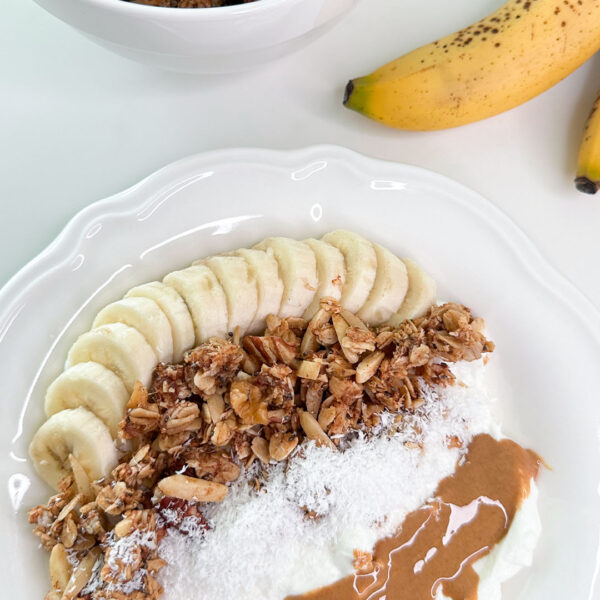 High-Protein Yogurt Bowl With Homemade Banana Granola