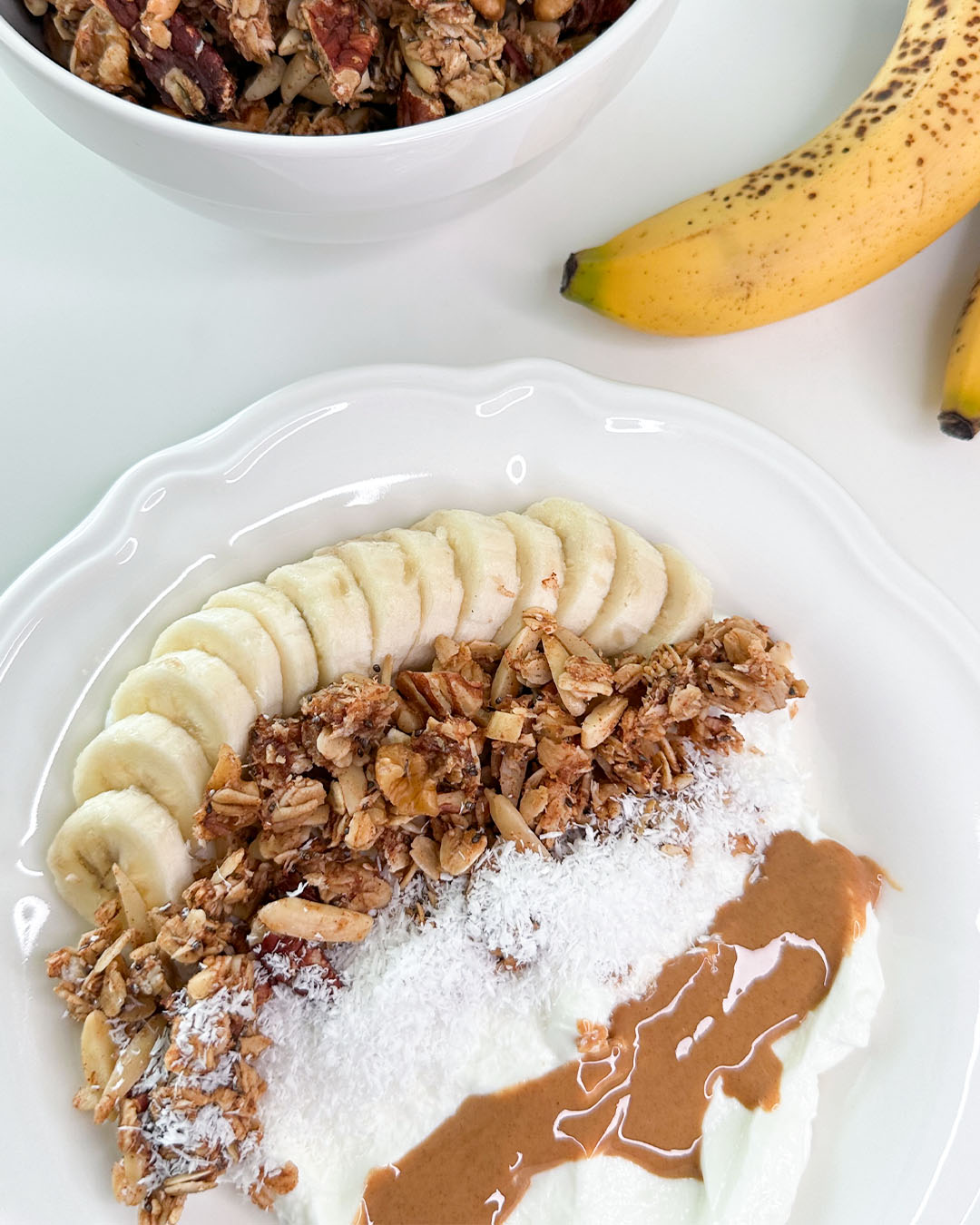 High-Protein Yogurt Bowl With Homemade Banana Granola
